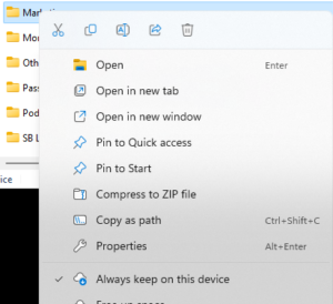 Onedrive Always Keep On This Device