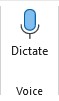 Outlook Dictate Button